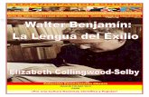 Libro no 592 walter benjamín la lengua del exilio collingwood selby, elizabeth colección e o enero 2