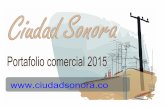 Portafolio 2015 Ciudad Sonora