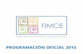 FIMCE 2015 PROGRAMACION OFICIAL
