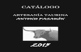 Artesanía Taurina Catálogo 2015