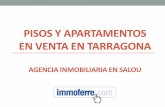 Pisos y apartamentos a la venta en Tarragona - Agencia Inmobiliaria en Salou