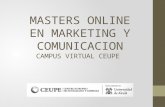 Masters Online en Marketing y Comunicacion - Campus virtual CEUPE
