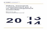 Memòria de responsabilitat social del curs 2013-2014 de la Universitat Oberta de Catalunya