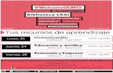 Talleres #WelcomeUEM15 para la Facultad CC. Sociales y de la Comunicación