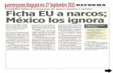 Ficha EU a narcos; México los ignora| Urgen a extraditar a ex Gobernadores