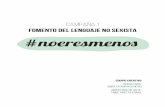 Dossier campaña #noeresmenos