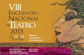 Programación Digital VIII Encuentro Nacional de Teatro 2015.