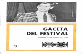 7º Festival - Gaceta Día 3 - 3 de abril de 1964