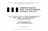 III SIMPOSIO DE HISTORIA: "El Pasado, Fundamento de una identidad Colectiva" - resumenes