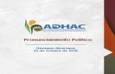 Declaracion polititica ADHAC