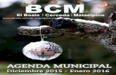 Agenda Municipal El Boalo, Cerceda y Mataelpino. Diciembre 2015 - Enero 2016