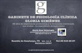 Pizarra gabinete de psicología clínica Gloria Giménez