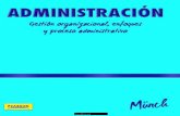 Administracion, Gestión organizacional, enfoques y proceso administrativo - Lourdes Münch