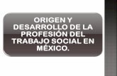 Origen y desarrollo de la profesion de Trabajo Social en México