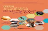DECEP: Oferta Académica enero a mayo 2016