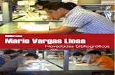 Novedades en la Biblioteca Mario Vargas Llosa - enero 2016