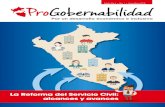 Boletín N.°1 ProGobernabilidad- Reforma del Servicio Civil