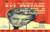 Programa del  XVI Festival de Cine de Sant Joan d'Alacant 2016