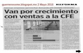 Noticias del Sector Energético 2 Mayo 2016