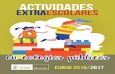 Actividades extraescolares en colegios públicos. Curso 2016-2017