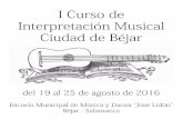 Curso de Interpretación Musical Ciudad de Béjar