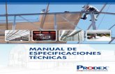Manual de especificaciones técnicas Prodex