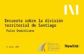 Mayoría significativa apoya la división de Santiago en dos municipios