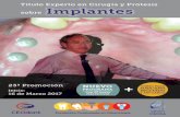 Folleto Curso Experto Implantologia 2017