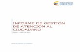 INFORME DE GESTIÓN DE ATENCIÓN AL CIUDADANO