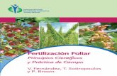 Fertilización Foliar P rincipios Científicos y Práctica de C ampo