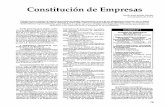 v Constitución de Empresas