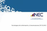 Tecnologías de la Información y Comunicaciones (TIC´S) 2013