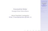 Energía Solar Fotovoltaica: Geometría Solar