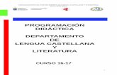 PROGRAMACIÓN DIDÁCTICA DEPARTAMENTO DE LENGUA ...