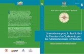 Lineamientos para la Rendición de Cuentas a la Ciudadanía por las ...