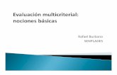 Rafael Burbano - Evaluación multicriterial nociones básicas