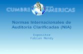 Normas Internacionales de auditoría clarificadas (nia) - ICPARD