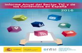 Informe Anual del sector TIC y de los Contenidos en España 2016