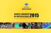 Arancel Aduanero de Importaciones Bolivia - 2015