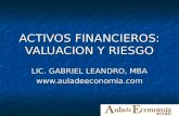 VALUACION DE ACTIVOS FINANCIEROS - Aula de Economía