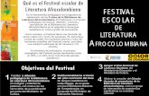 Guía de Festival escolar de Literatura Afrocolombiana