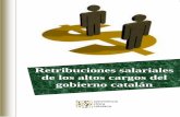 Retribuciones de los altos cargos del gobierno catalan