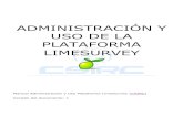 ADMINISTRACIÓN Y USO DE LA PLATAFORMA LIMESURVEY