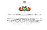 respuestas del estado plurinacional de boliva principales ...