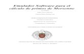 Emulador Software para el cálculo de primos de Mersenne