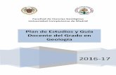 Plan de Estudios y Guía Docente del Grado en Geología Curso ...