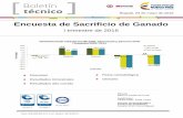 Boletín Técnico Encuesta de Sacrificio de Ganado - I trimestre 2016