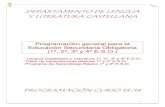 Programación general lengua y literatura-ESO