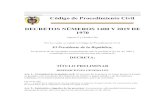 Código de Procedimiento Civil DECRETOS NÚMEROS 1400 Y ...