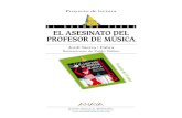 El asesinato del profesor de música (proyecto de lectura)